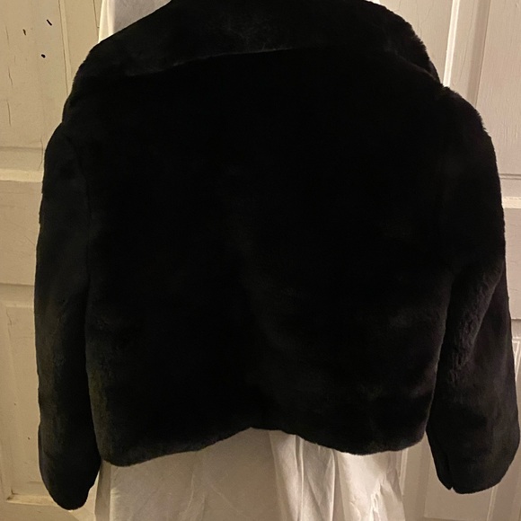 AKIRA Luxe Black Teddy Jacket - Picture 3 of 3